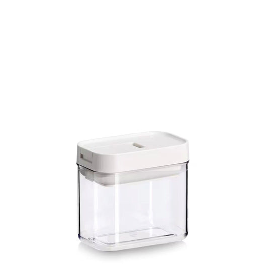 ZELLER 14774 Vorratsdose 380 ml aus Kunststoff transparent, Deckel creme ca. 11 x 7 x 10 cm