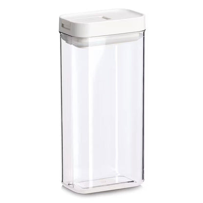 ZELLER 14776 Vorratsdose 1100 ml aus Kunststoff transparent, Deckel creme ca. 11 × 7 × 23 cm