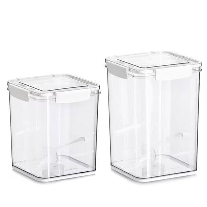 ZELLER 14778 Vorratsdose 5100 ml aus Kunststoff transparent mit Löffel, ca. 18 x 18 x 24,7 cm