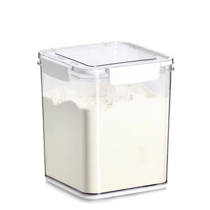 ZELLER 14777 Vorratsdose 4200 ml aus Kunststoff transparent mit Löffel, ca. 18 x 18 x 20,5 cm