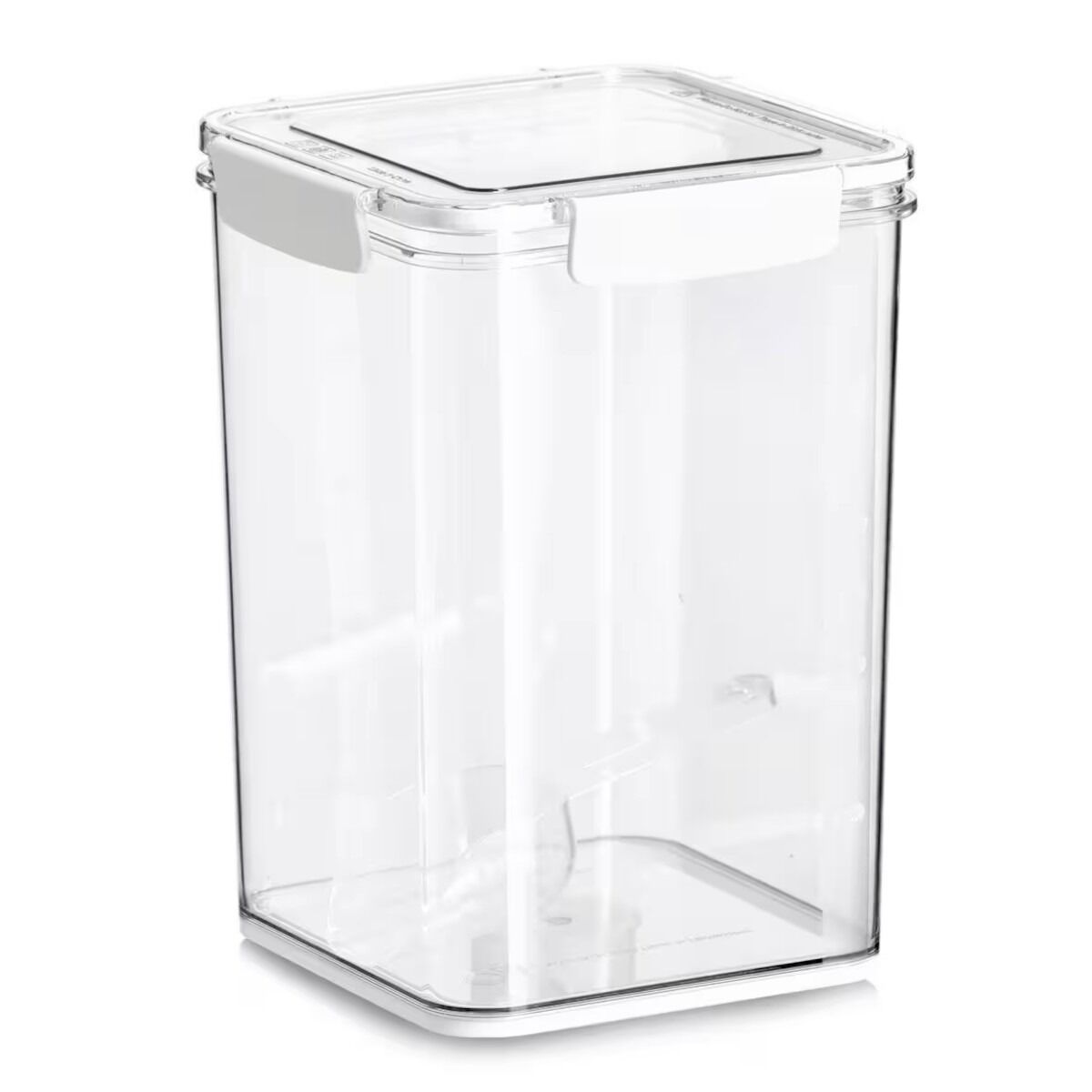 ZELLER 14778 Vorratsdose 5100 ml aus Kunststoff transparent mit Löffel, ca. 18 x 18 x 24,7 cm