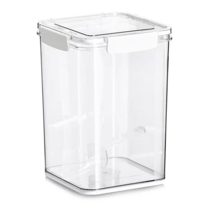 ZELLER 14778 Vorratsdose 5100 ml aus Kunststoff transparent mit Löffel, ca. 18 x 18 x 24,7 cm