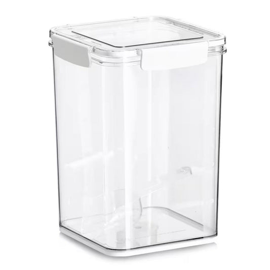 ZELLER 14778 Vorratsdose 5100 ml aus Kunststoff transparent mit Löffel, ca. 18 x 18 x 24,7 cm