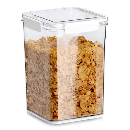 ZELLER 14778 Vorratsdose 5100 ml aus Kunststoff transparent mit Löffel, ca. 18 x 18 x 24,7 cm