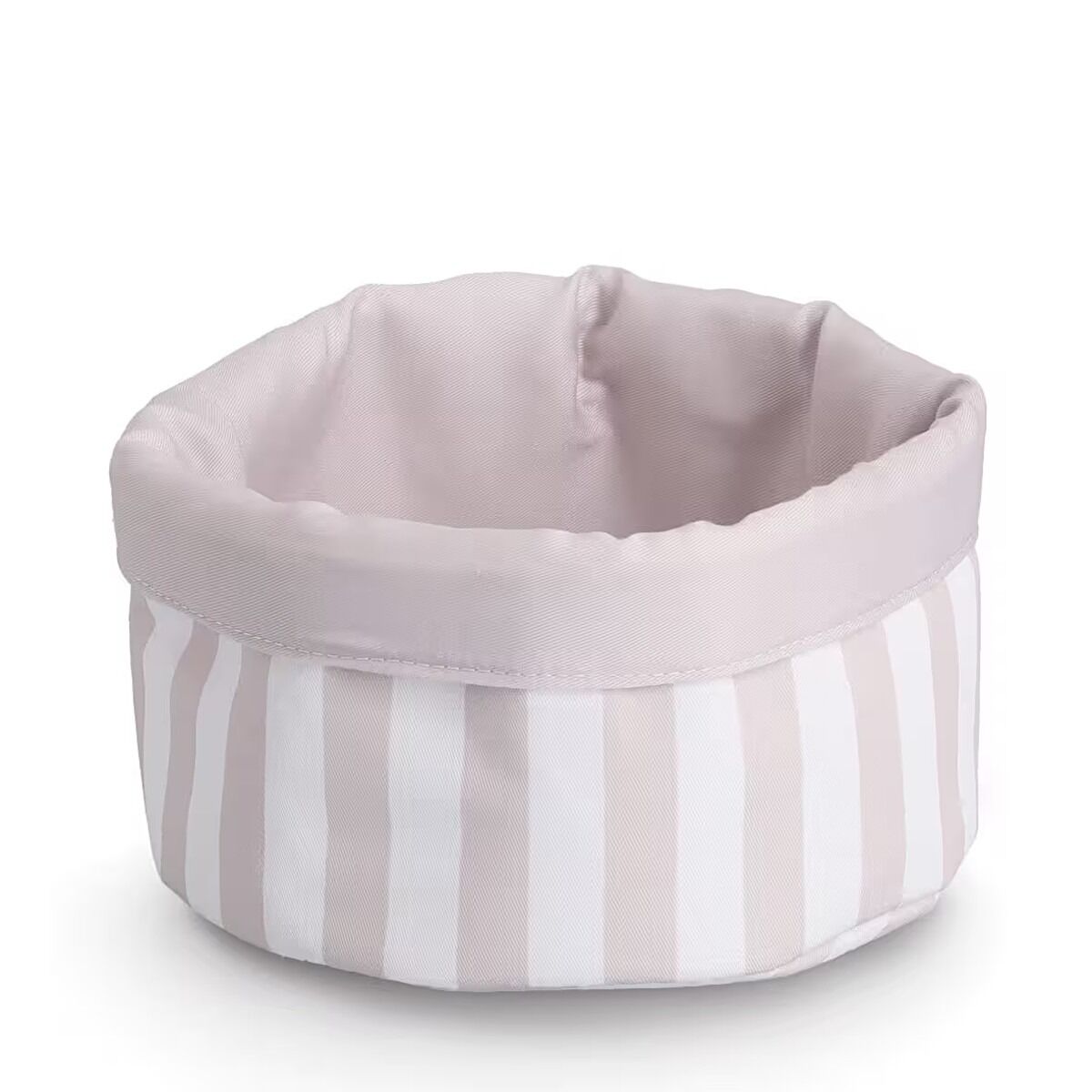 ZELLER 15235 Brotbeutel STRIPES aus Baumwolle/Polyester, wendbar ca. Ø 23 x 13 cm