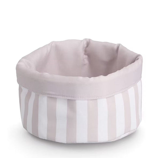 ZELLER 15235 Brotbeutel STRIPES aus Baumwolle/Polyester, wendbar ca. Ø 23 x 13 cm