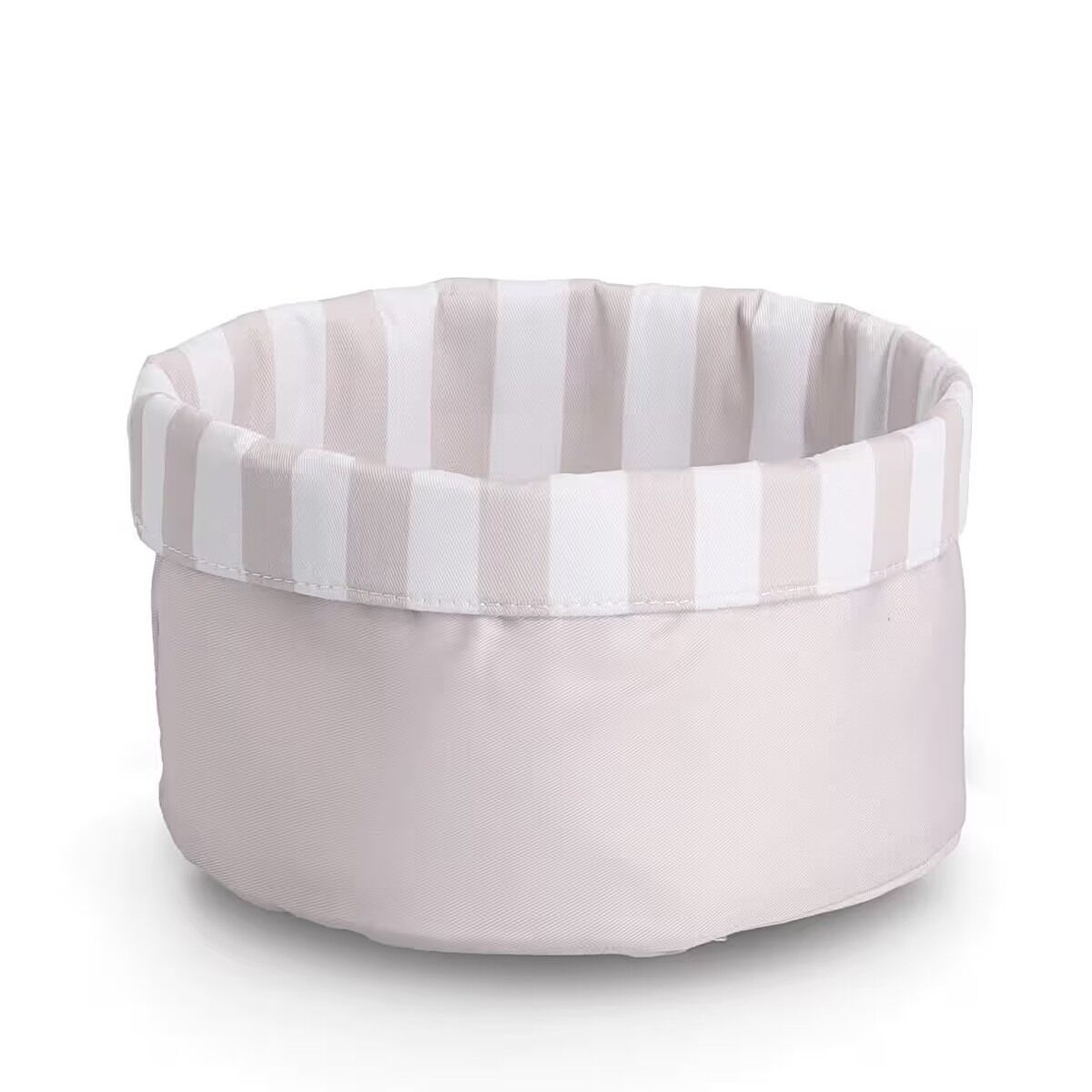 ZELLER 15235 Brotbeutel STRIPES aus Baumwolle/Polyester, wendbar ca. Ø 23 x 13 cm