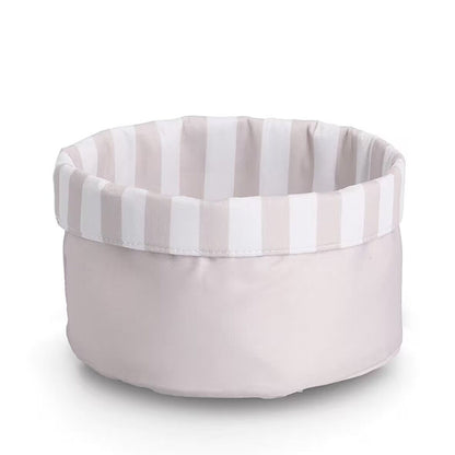 ZELLER 15235 Brotbeutel STRIPES aus Baumwolle/Polyester, wendbar ca. Ø 23 x 13 cm