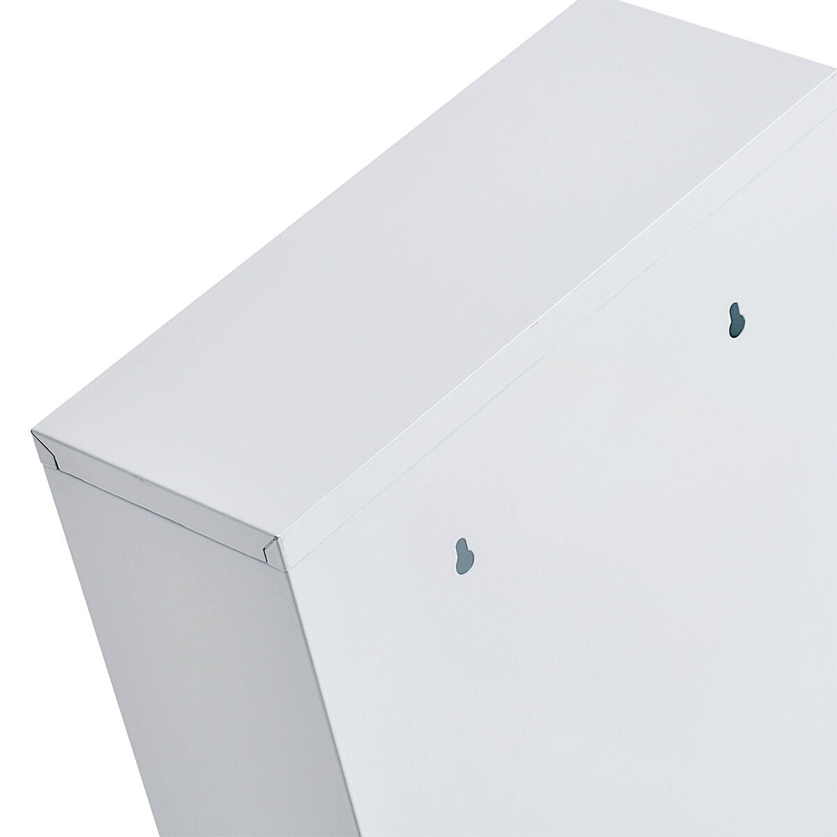 ZELLER 18122 Medizinschrank, Metall weiß pulverbeschichtet/Glas, abschließbar / Arzneimittelschrank