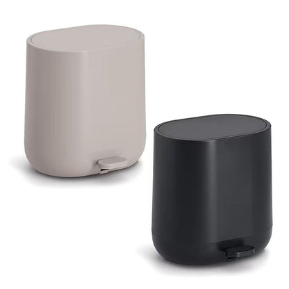 ZELLER 18718 Treteimer 6 Liter in greige mit Soft Close / Eimer