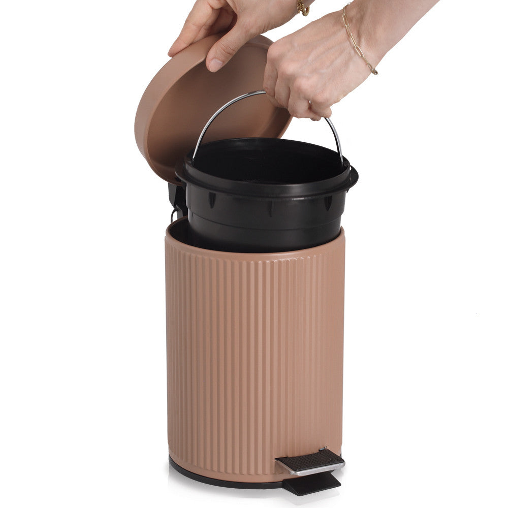 ZELLER Kosmetikeimer 3 Liter Volumen mit Pedalmechanismus / Eimer