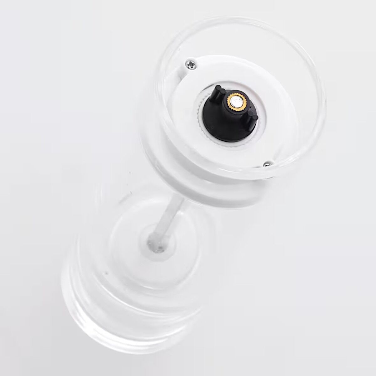 ZELLER 19617 Salz- und Pfeffermühle, Kunststoff, transparent, ca. Ø 5,5 × 16 cm
