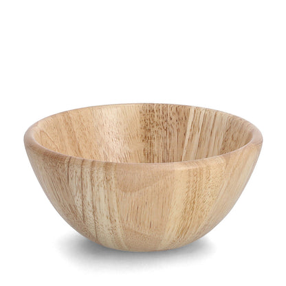 ZELLER 24021 Schale aus Gummibaumholz, ca. Ø 18 x 8 cm