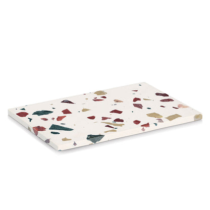 ZELLER 25684 Servierplatte, Terrazzo, ca. 30 x 20 x 1,4 cm
