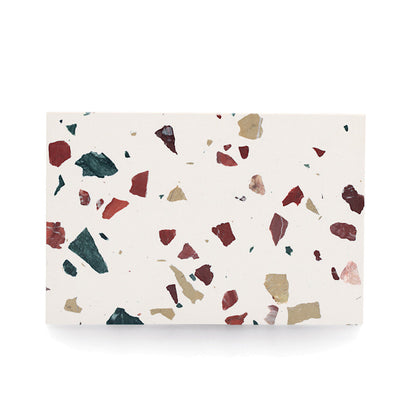 ZELLER 25684 Servierplatte, Terrazzo, ca. 30 x 20 x 1,4 cm