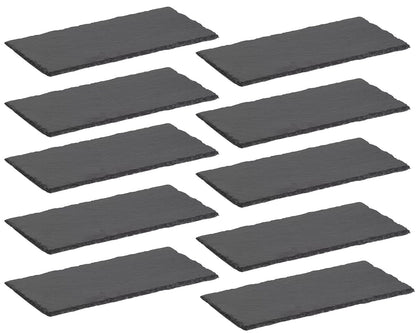 10er SET ZELLER 24524 Servierplatte aus Schiefer, ca. 30 x 15 x 0,7 cm