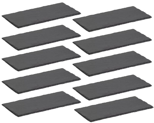 10er SET ZELLER 24524 Servierplatte aus Schiefer, ca. 30 x 15 x 0,7 cm