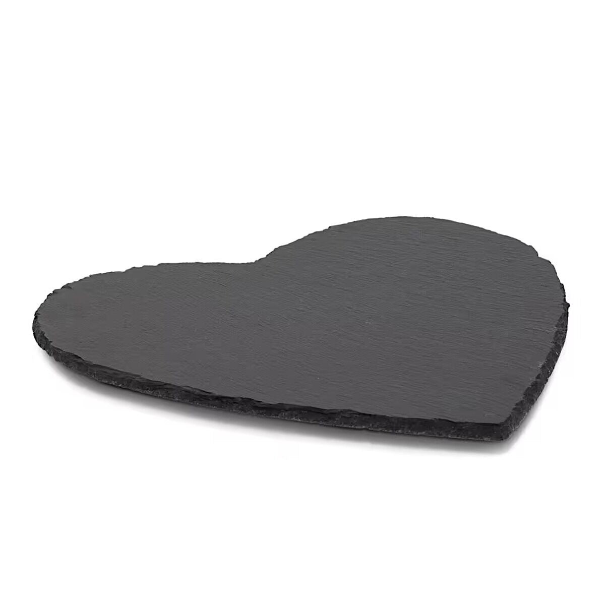 ZELLER 24525 Servierplatte HEART aus Schiefer, ca. 30 x 30 x 1 cm