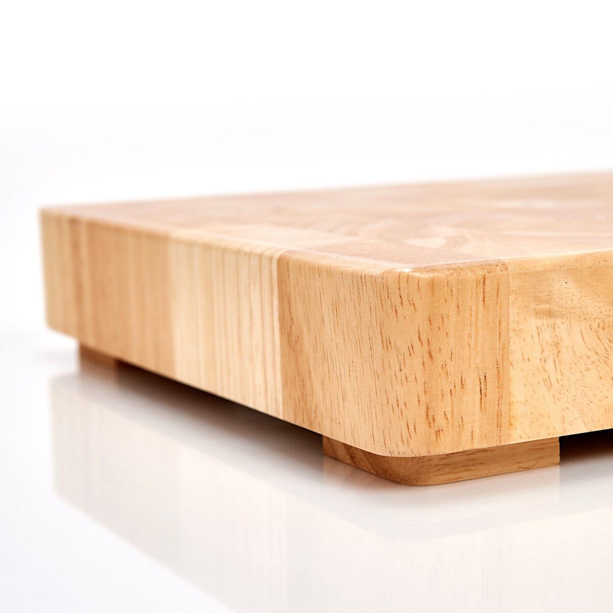 ZELLER 24801 Hackblock, Gummibaum, ca. 42 x 27 x 5,5 cm