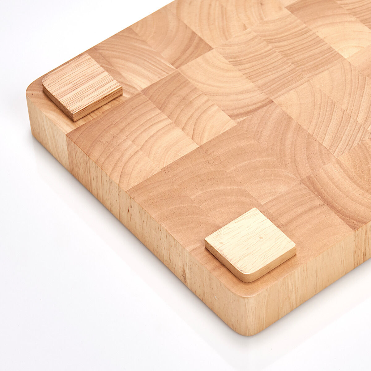 ZELLER 24801 Hackblock, Gummibaum, ca. 42 x 27 x 5,5 cm