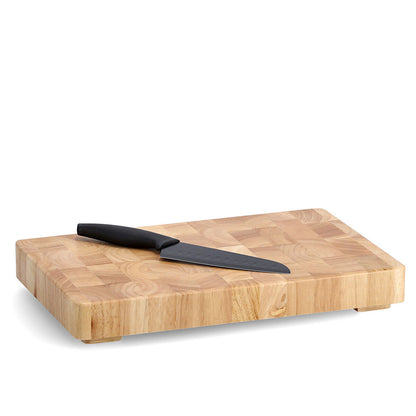 ZELLER 24801 Hackblock, Gummibaum, ca. 42 x 27 x 5,5 cm