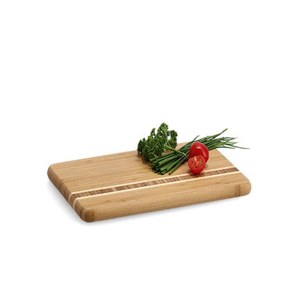 ZELLER 25235 Schneidebrett aus Bambus, ca. 30 x 20 x 1,6 cm
