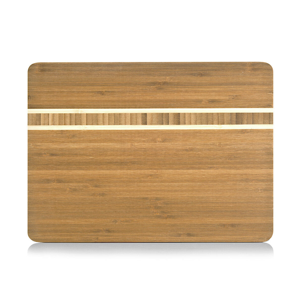 ZELLER 25236 Schneidebrett aus Bambus, ca. 34 x 25 x 1,6 cm
