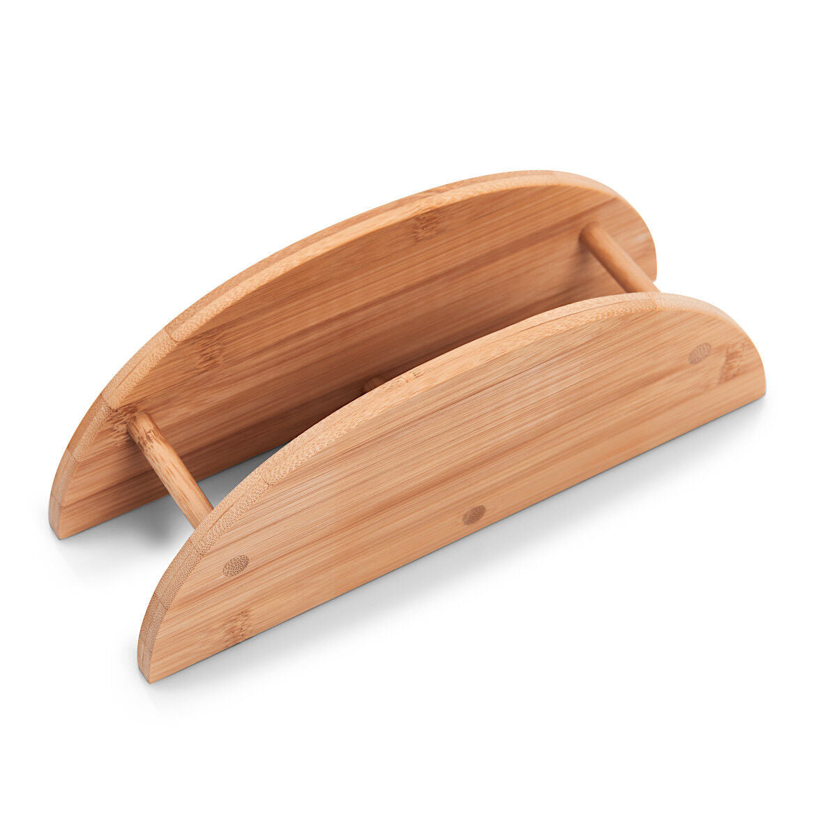 ZELLER 25266 Brettchenständer-Set, 7-tlg., oval, Bambus, ca. 24 x 8 x 19 cm