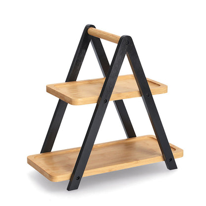 ZELLER Etagere 25354 Bambus FSC zertifiziert, schwarz