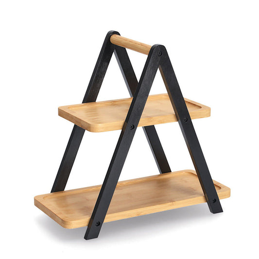 ZELLER Etagere 25354 Bambus FSC zertifiziert, schwarz