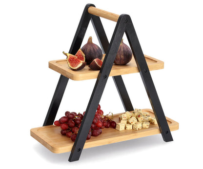 ZELLER Etagere 25354 Bambus FSC zertifiziert, schwarz