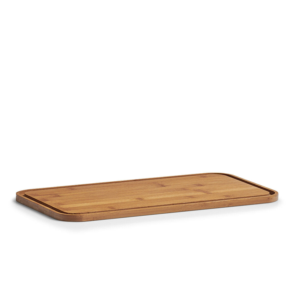 ZELLER 25370 Brotkasten mit Bambusdeckel, Metall, matt weiß, 31 x 18 x 12,5 cm