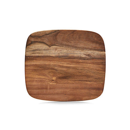 ZELLER 25553 Schneidbrett aus Akazienholz, ca. 28 x 25 x 1 cm