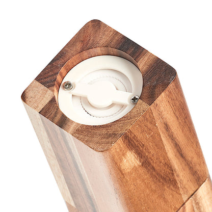 ZELLER 25567 Salz-/ Pfeffermühle aus Akazienholz, ca. 5 x 5 x 13,5 cm