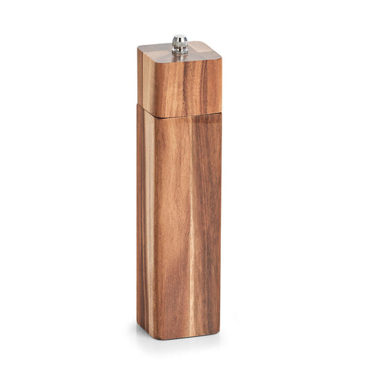 ZELLER 25568 Salz-/ Pfeffermühle aus Akazienholz, ca. 5 x 5 x 21,3 cm