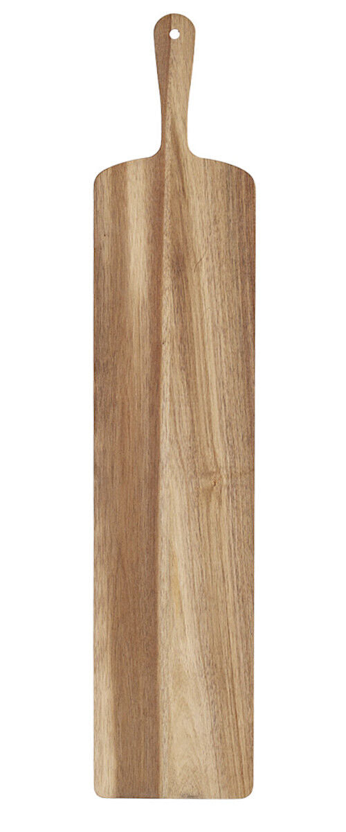 ZELLER 25569 Servierbrett mit Griff, Akazie, ca. 75 x 15,5 x 1,5 cm