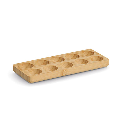 ZELLER 25647 Eierhalter aus Bambus für bis zu 10 Eier, ca. 24,5 x 10 x 2 cm