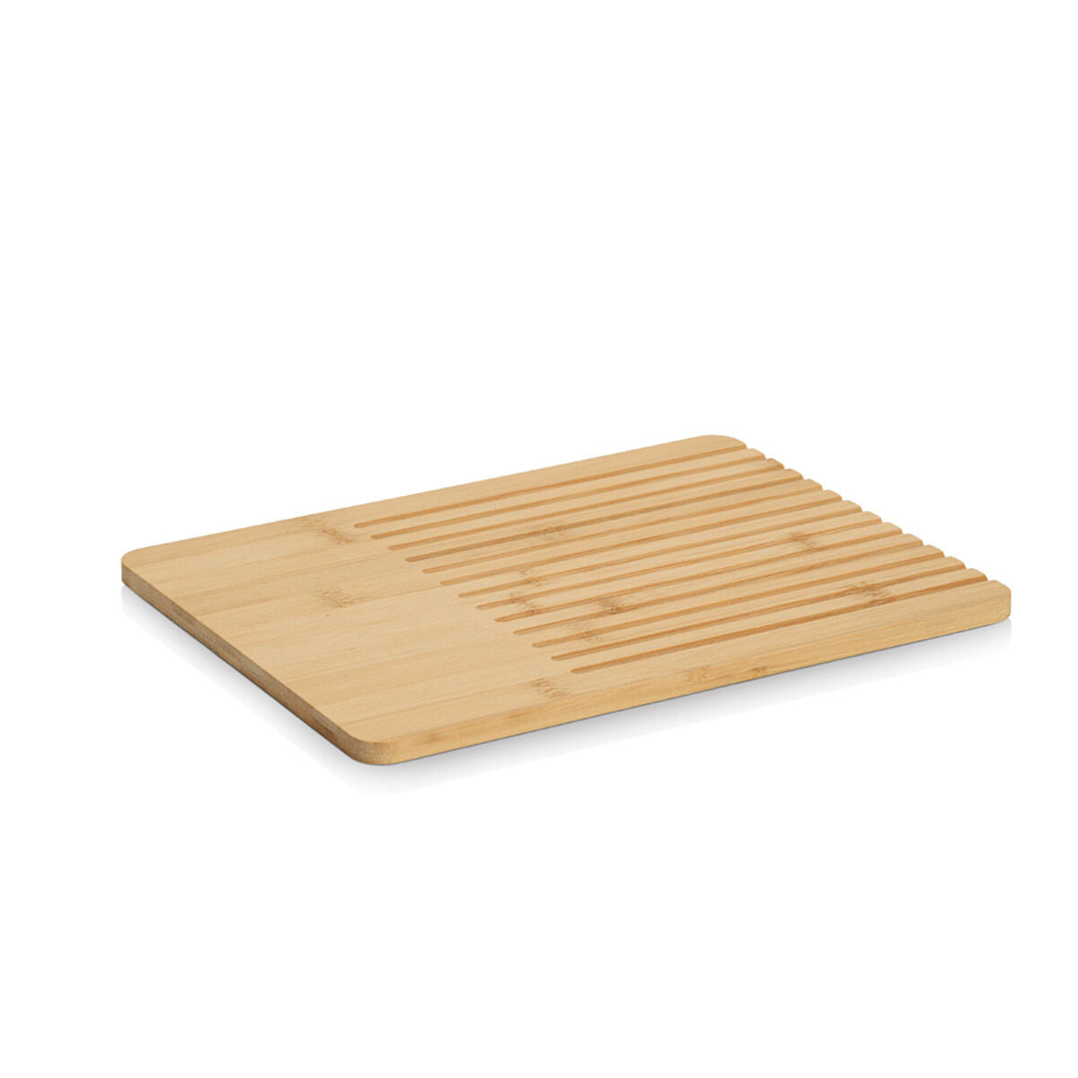 ZELLER 25648 Brot-Schneidebrett, Bambus, ca. 33 x 25 x 1,2 cm