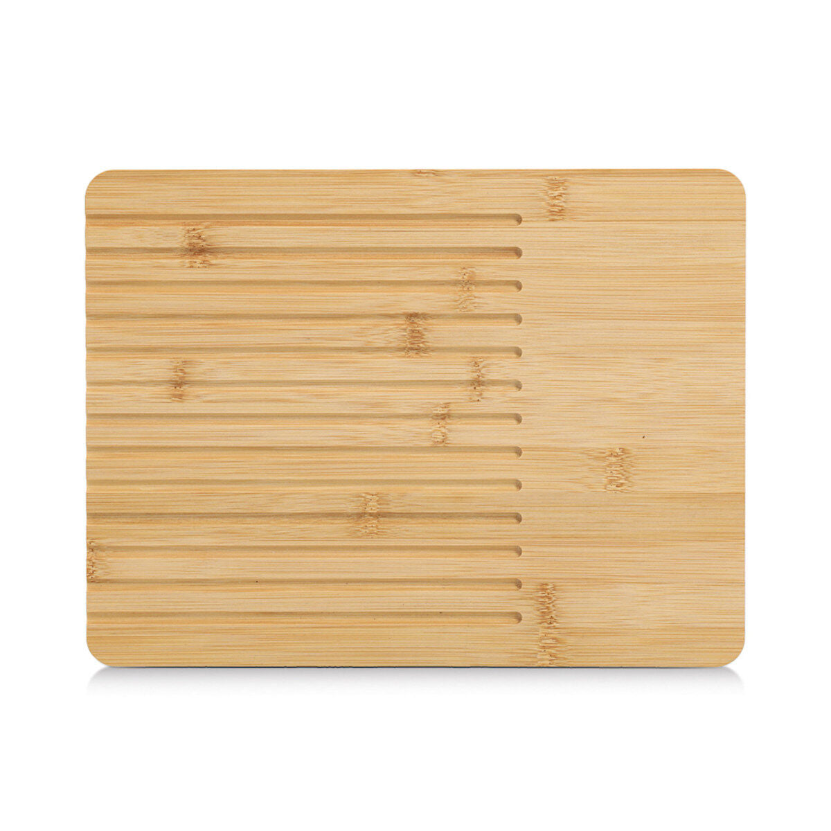 ZELLER 25648 Brot-Schneidebrett, Bambus, ca. 33 x 25 x 1,2 cm