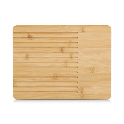 ZELLER 25648 Brot-Schneidebrett, Bambus, ca. 33 x 25 x 1,2 cm