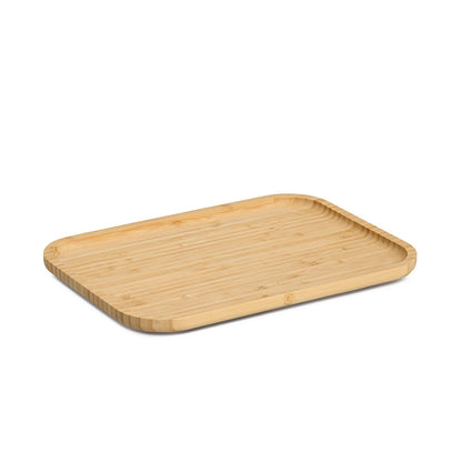 ZELLER 25657 Serviertablett aus Bambus, ca. 33 x 24 x 1,5 cm