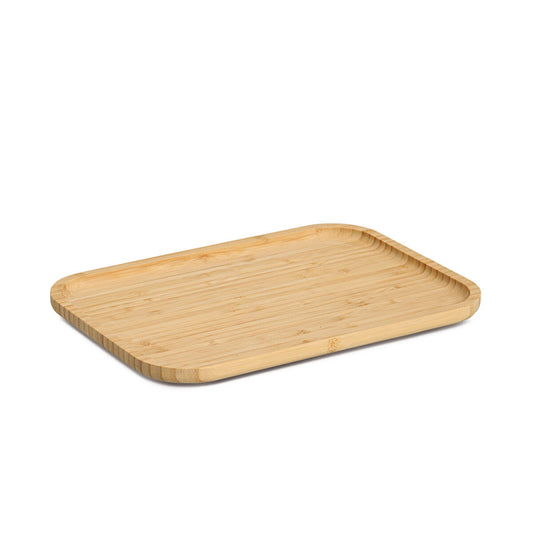 ZELLER 25657 Serviertablett aus Bambus, ca. 33 x 24 x 1,5 cm