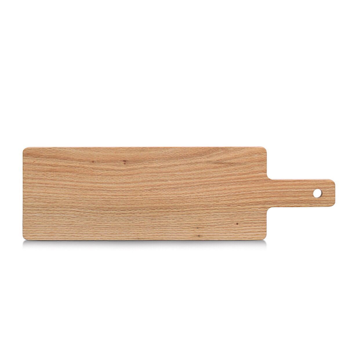 ZELLER 25681 Schneide-/ Servierbrett mit Griff, Eiche, ca. 50,8 x 15,3 x 1,5 cm