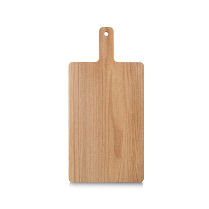 ZELLER 25682 Schneide-/ Servierbrett mit Griff, Eiche, ca. 53 x 26 x 1,9 cm
