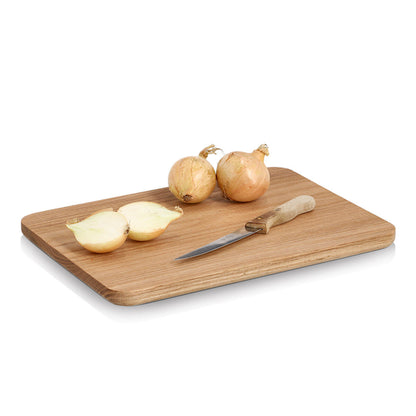 ZELLER 25685 Schneidebrett, Eiche, ca. 35 x 25 x 1,9 cm