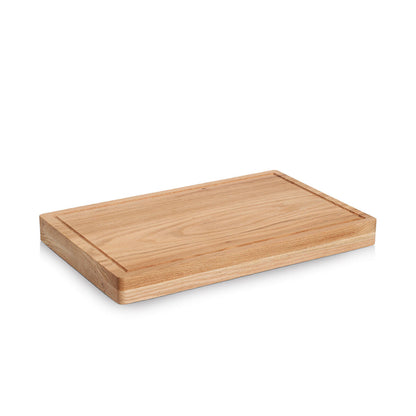 ZELLER 25686 Schneidebrett mit Saftrille, Eiche, ca. 48 x 31 x 4,5 cm
