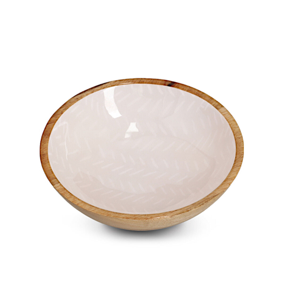 ZELLER 25696 Schale BEIGE, Mangoholz, ca. Ø 25 x 6 cm