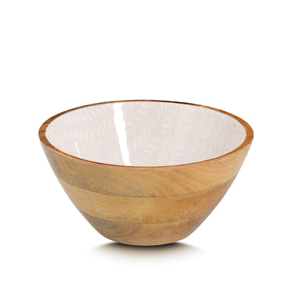 ZELLER 25698 Schale BEIGE, Mangoholz, ca. Ø 25 x 12 cm