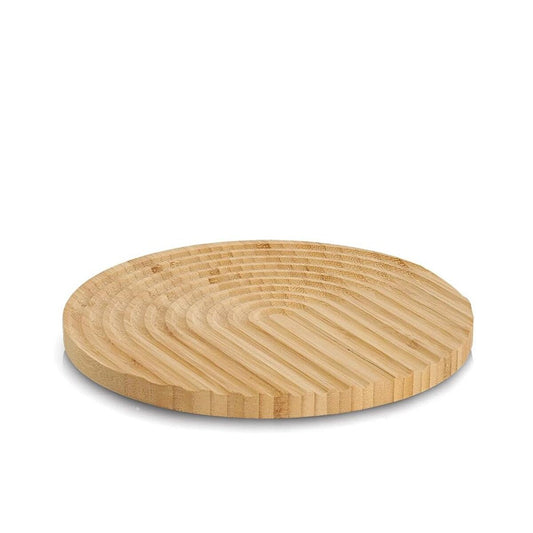 ZELLER 25717 Topfuntersetzer, rund aus Bambus, ca. Ø 25 x 1,5 cm