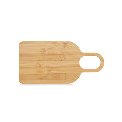 ZELLER 25720 Schneide-/ Servierbrett aus Bambus mit Griff, ca. 30,0 x 15,0 x 1,5 cm